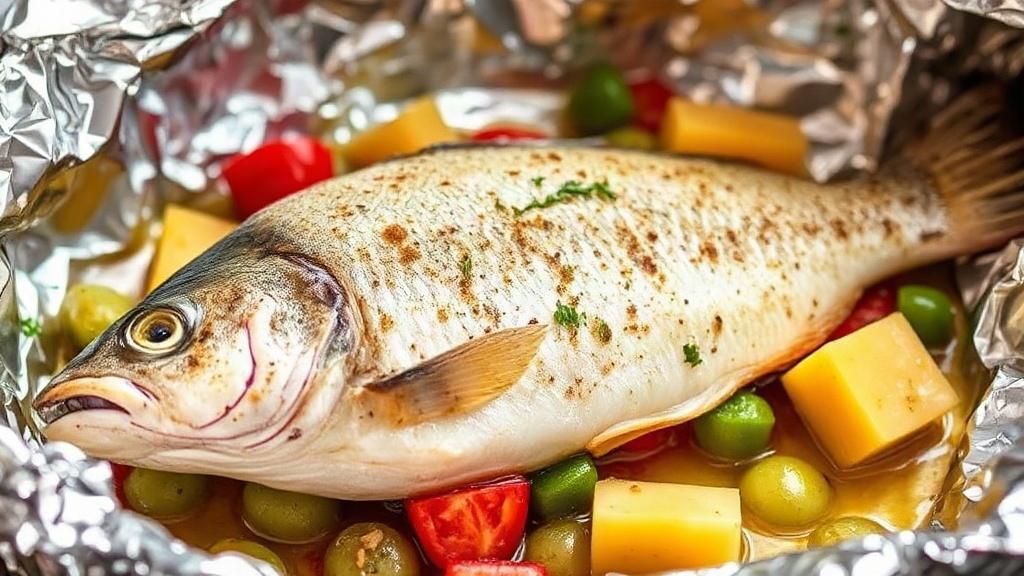 Рыба, запеченная в фольге с овощами. Почему этот способ запекания так хорошо работает