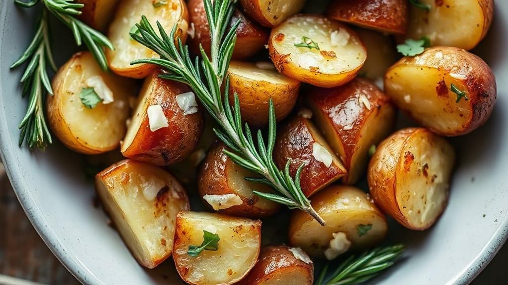 Запеченная картошка с розмарином и чесноком. Личный опыт: почему этот рецепт приживается надолго