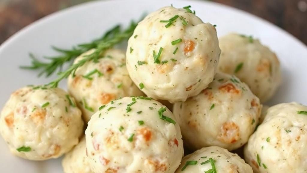 Сырные шарики с чесноком и зеленью. Как добиться правильной текстуры