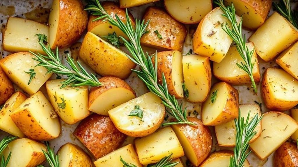 Запеченная картошка с розмарином и чесноком. Что можно добавить, не ломая вкус