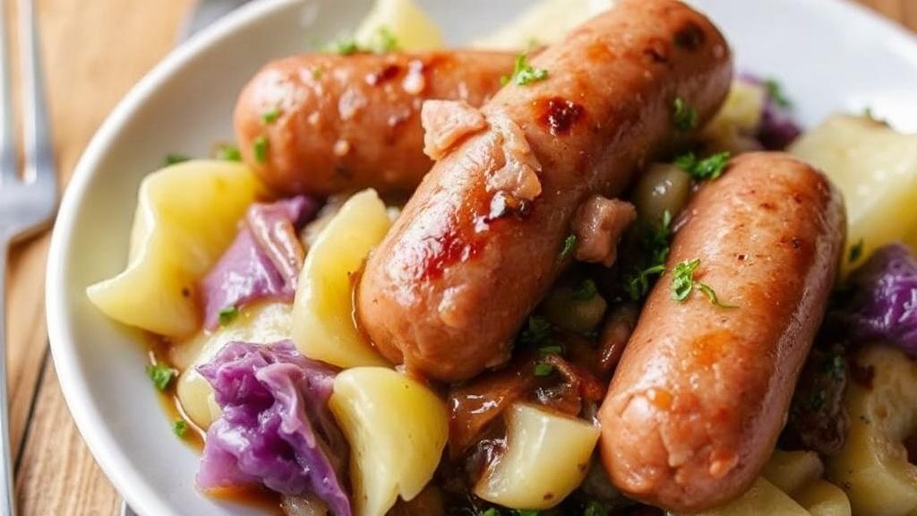 Тушеная капуста с сосисками: бюджетно и вкусно, когда нужен простой ужин без лишних хлопот