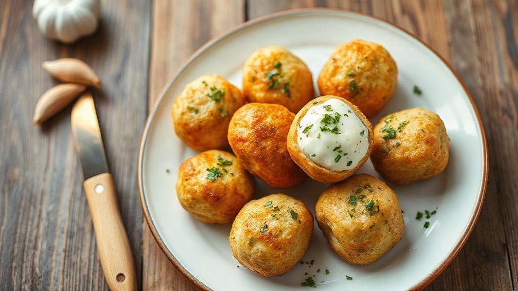 Сырные шарики с чесноком и зеленью: простая закуска, которая исчезает со стола первой