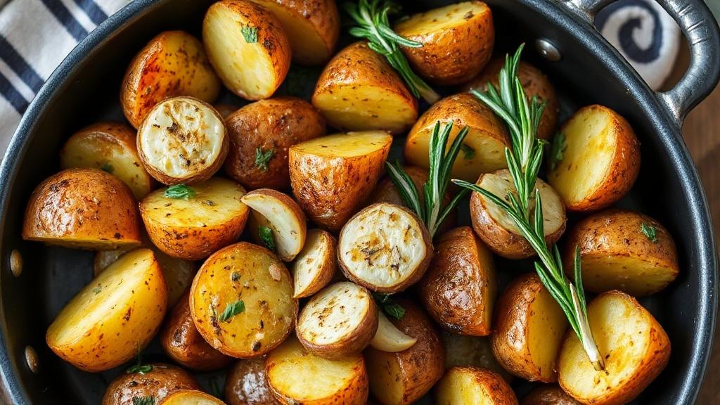 Запеченная картошка с розмарином и чесноком. Когда такой рецепт особенно уместен